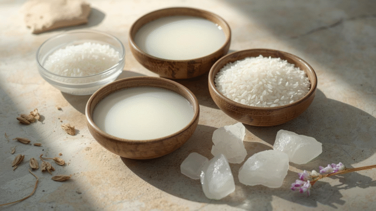 Rice water and fitkari for glowing skin